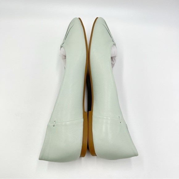 Lucky Brand Womens Size 8 Pastel‎ Light Seafoam Green Leather Ballet Flats Shoes - Picture 10 of 16